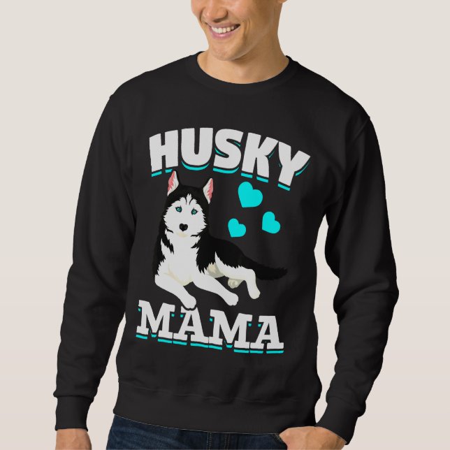 Sweatshirt Maman Chien Husky (Devant)