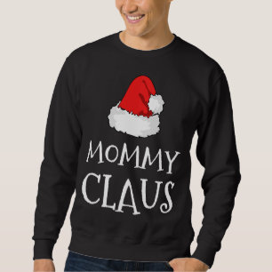 Sweatshirt Maman Claus Noël Casquette Famille Groupe de jumel