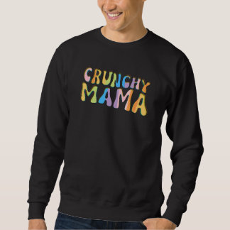 Sweatshirt Maman Crunch Tout Naturel Allaitement Hippie Moder