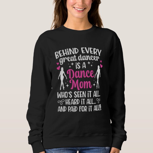 Sweatshirt Maman Danseuse D'une Maman Danseuse Mère De Danseu (Devant)