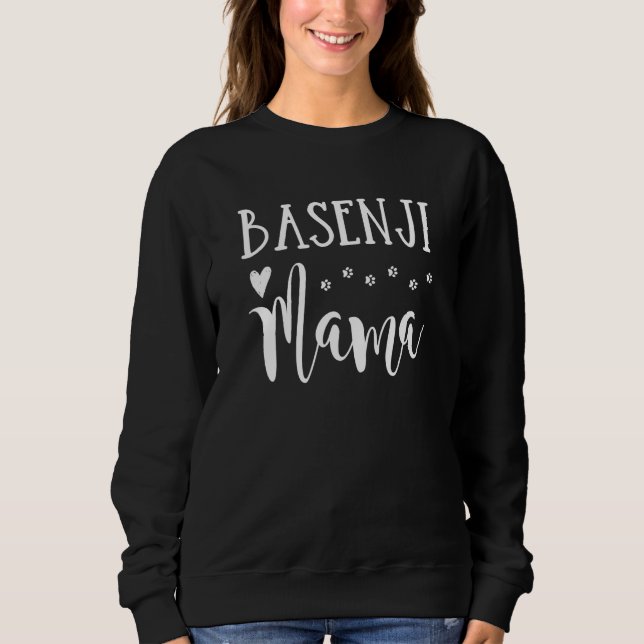 Sweatshirt Maman de Basenji Mignonne Maman Basenji (Devant)
