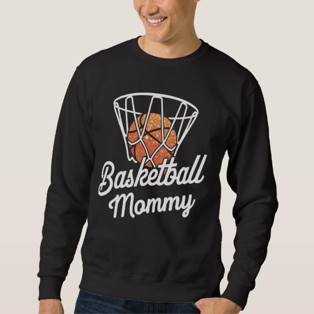Sweatshirt Maman de basket-ball Mère Cerceau de basket-ball F (Devant)