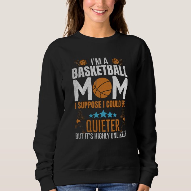 Sweatshirt Maman de basketteur (Devant)
