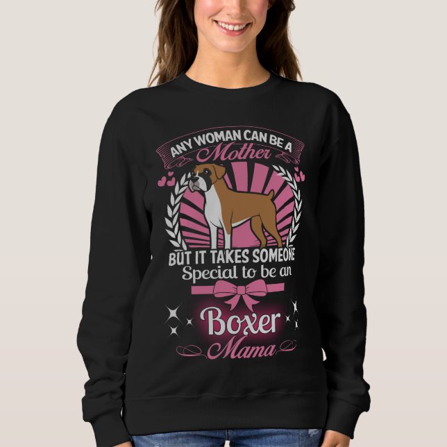 Sweatshirt Maman de boxeur (Devant)
