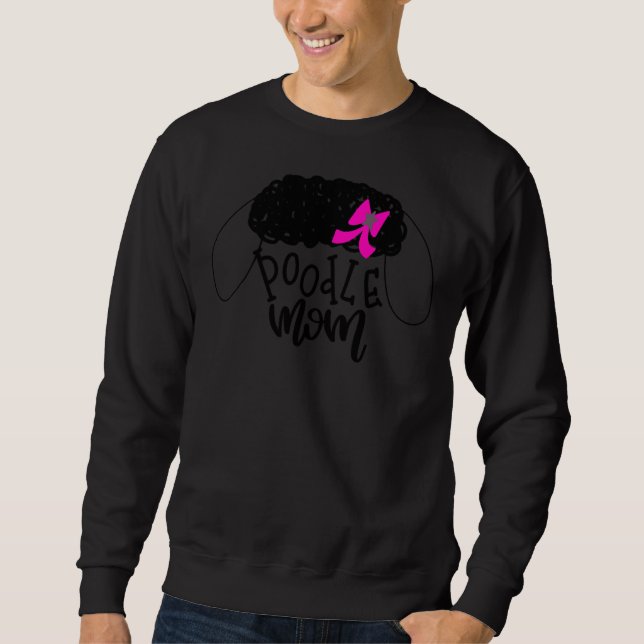 Sweatshirt Maman de caniche (Devant)