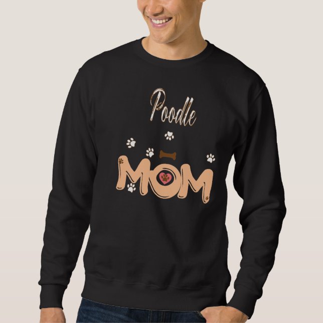 Sweatshirt Maman de caniche (Devant)