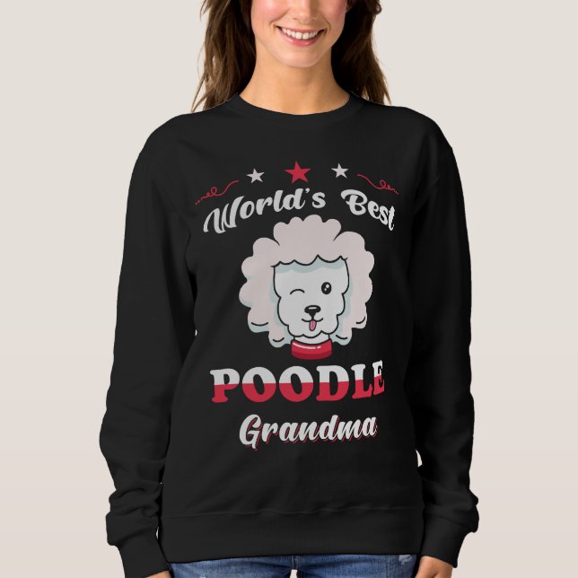 Sweatshirt Maman de caniche (Devant)