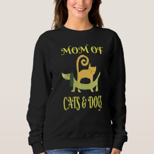 Sweatshirt Maman De Chats Et Chiens Pour Pet Chat Et Puppy Lo