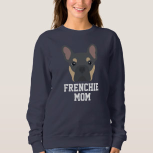 Sweatshirt Maman de Chien à chien bleu et tan