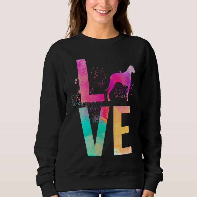 Sweatshirt Maman de chien colorée Rhodesian Ridgeback (Devant)