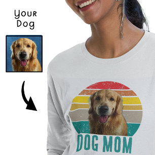 Sweatshirt Maman de chien photo grunge vintage détresse