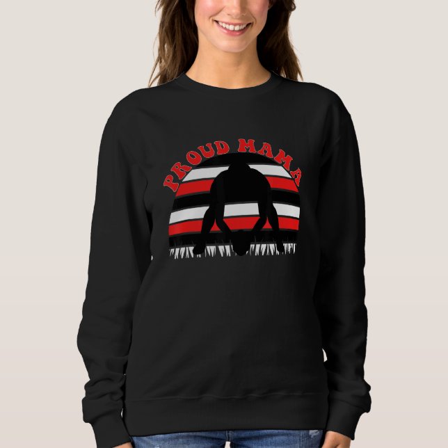 Sweatshirt Maman De Football Forte Et Fière (Devant)