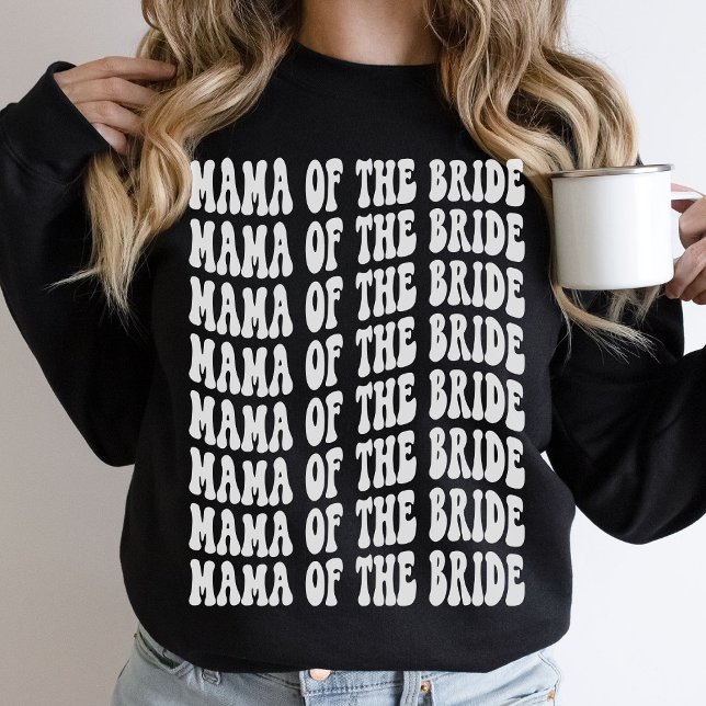 Sweatshirt Maman de la mariée White Matching Bridal Party (Créateur téléchargé)