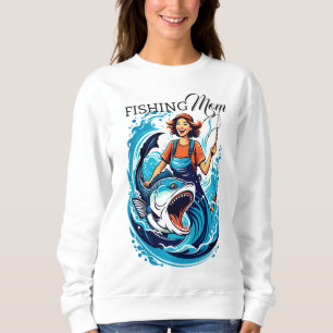 Sweatshirt Maman de la pêche