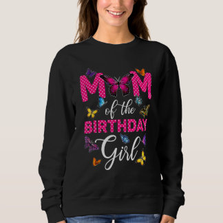 Sweatshirt Maman de l'anniversaire fille Chemise papillon mam