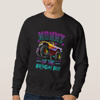 Sweatshirt Maman De L'Anniversaire Garçon Monster Camion Anni