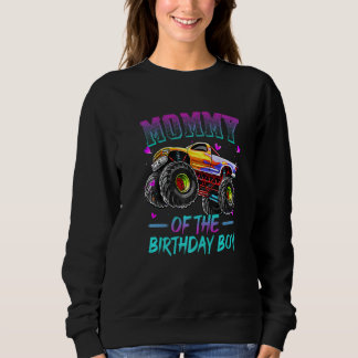 Sweatshirt Maman De L'Anniversaire Garçon Monster Camion Anni