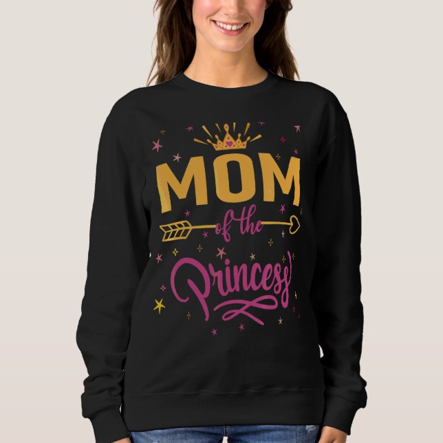 Sweatshirt Maman De L'Anniversaire Princesse Filles Anniversa (Devant)