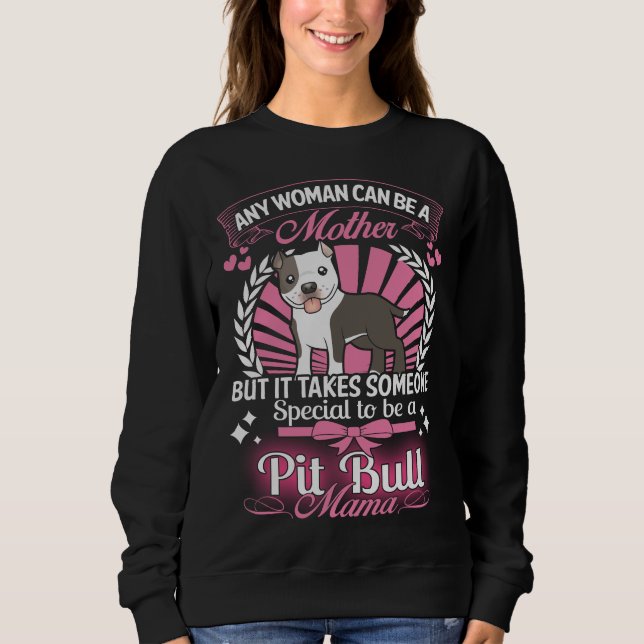 Sweatshirt Maman de pitbull (Devant)