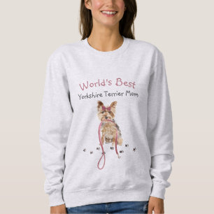 Sweatshirt Maman de Yorkshire Terrier la plus adorable du mon