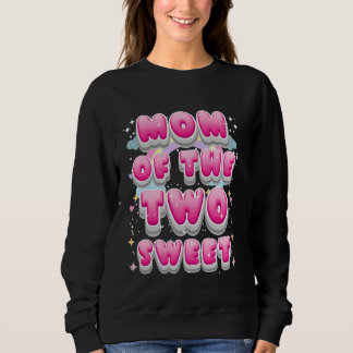 Sweatshirt Maman des deux douce Mère Fière