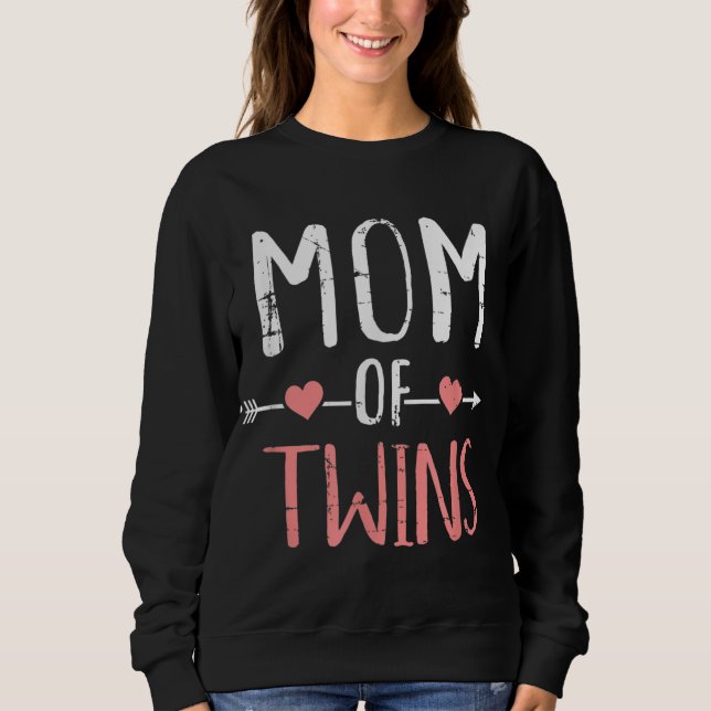 Sweatshirt Maman des jumeaux (Devant)