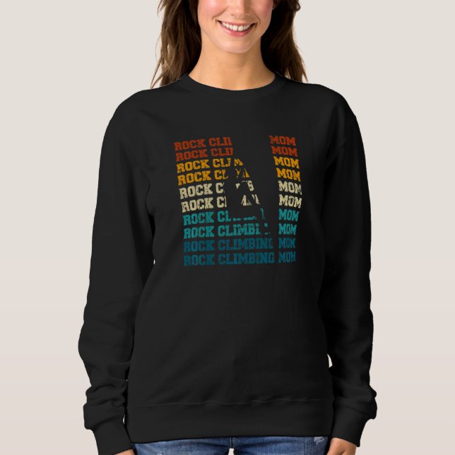 Sweatshirt Maman d'escalade de roche féminine (Devant)