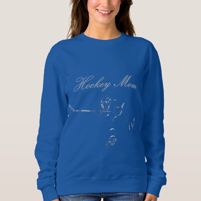 Sweatshirt Maman d'hockey (Devant)
