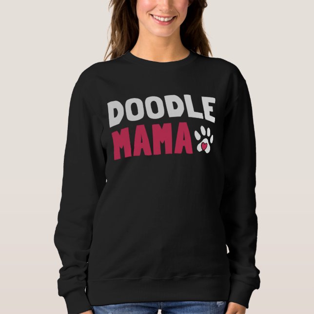 Sweatshirt Maman Doodle Femme Labradoodle Goldendoodle (Devant)