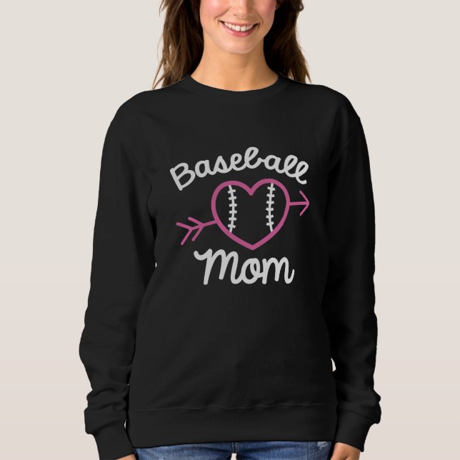 Sweatshirt Maman du baseball (Devant)