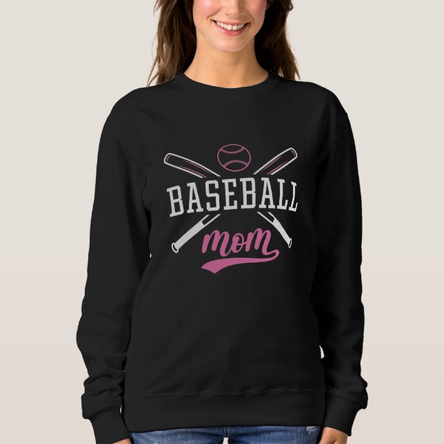 Sweatshirt Maman du baseball (Devant)