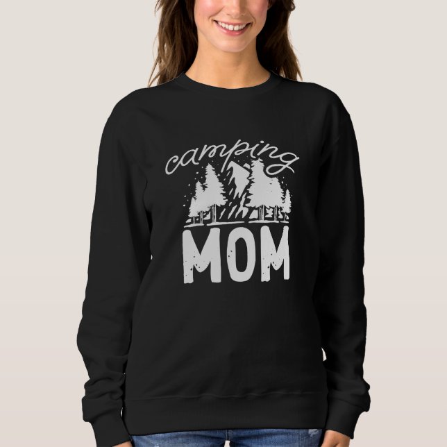 Sweatshirt Maman du camping (Devant)
