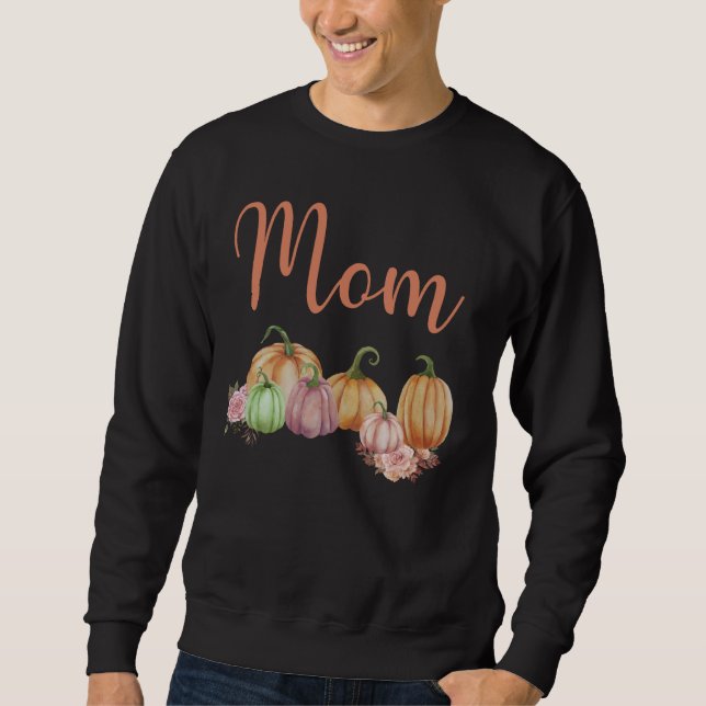 Sweatshirt Maman du petit Citrouille Premier anniversaire Aut (Devant)