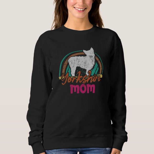 Sweatshirt Maman du Yorkshire   Chien du Yorkshire (Devant)