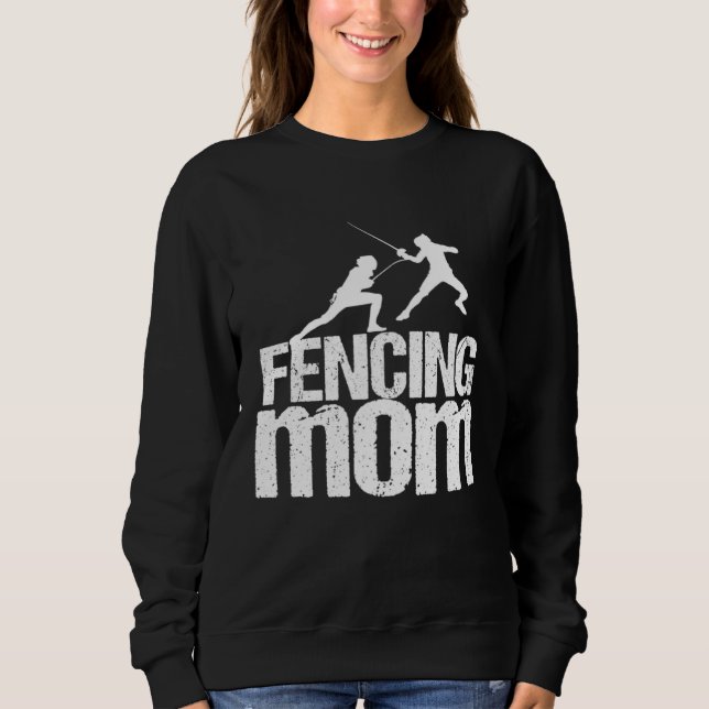 Sweatshirt Maman escrimeuse  Escrime  Escremeuse  2 (Devant)