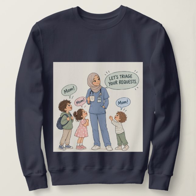 Sweatshirt Maman est infirmière (Design devant)
