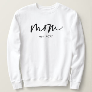 Sweatshirt Maman établi minimaliste de typographie cadeau