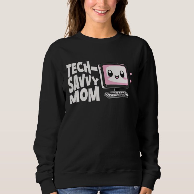 Sweatshirt Maman Experte en Informatique Technologie Femmes M (Devant)