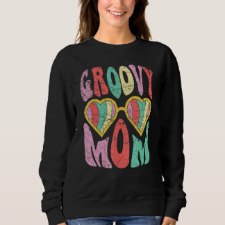 Sweatshirt Maman Groovy Esthétique Nostalgie Années 70 Rétro