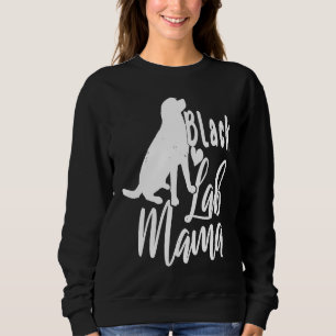Sweatshirt Maman Labrador Retriever noir mignonne