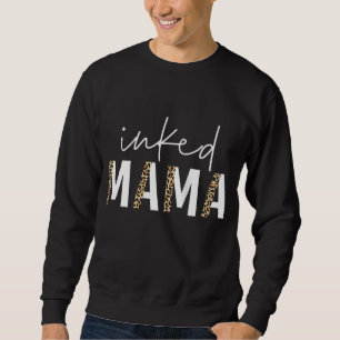 Sweatshirt Maman léopard Enceinte Mère Vie Tatouée Femmes Mèr