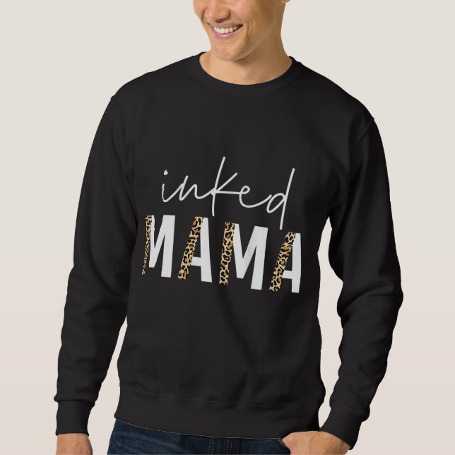 Sweatshirt Maman léopard Enceinte Mère Vie Tatouée Femmes Mèr (Devant)