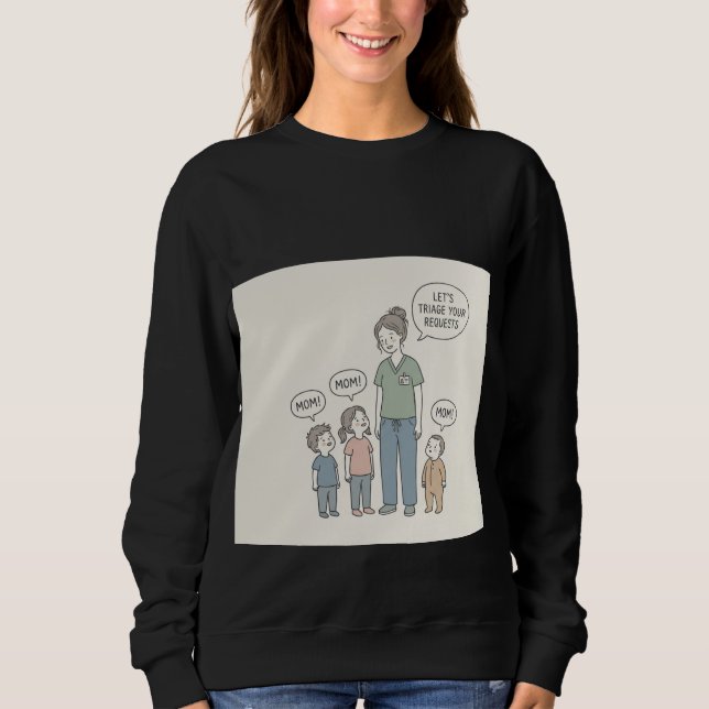 Sweatshirt Maman l'infirmière (Devant)
