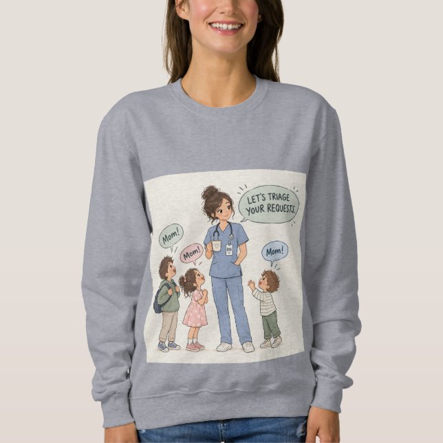 Sweatshirt Maman l'infirmière (Devant)