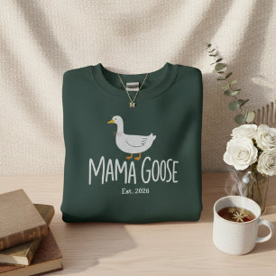 Sweatshirt Maman l'oie Illustrations minimalistes et mignonne
