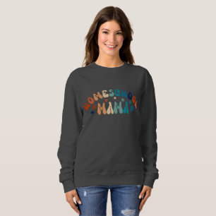 Sweatshirt Maman maman de l'école familiale Retro