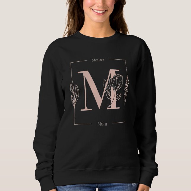 Sweatshirt Maman Mère Et Fleurs Femmes (Devant)