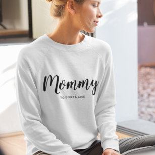 Sweatshirt Maman   Modern Mom Kids Noms de la fête des mères