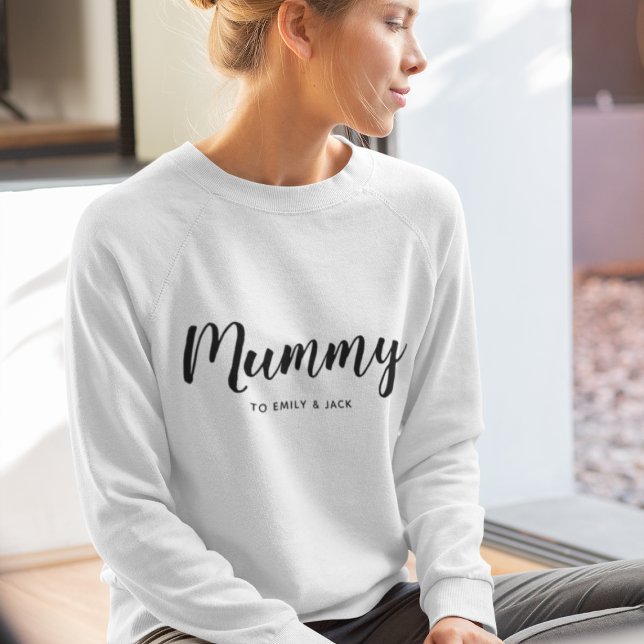 Sweatshirt Maman | Modern Mum Kids nomme la fête des mères (Créateur téléchargé)
