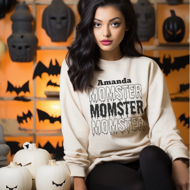 Sweatshirt Maman Momster Halloween automne saison éffrayante (Mom Momster Halloween fall spooky season Sweatshirt)